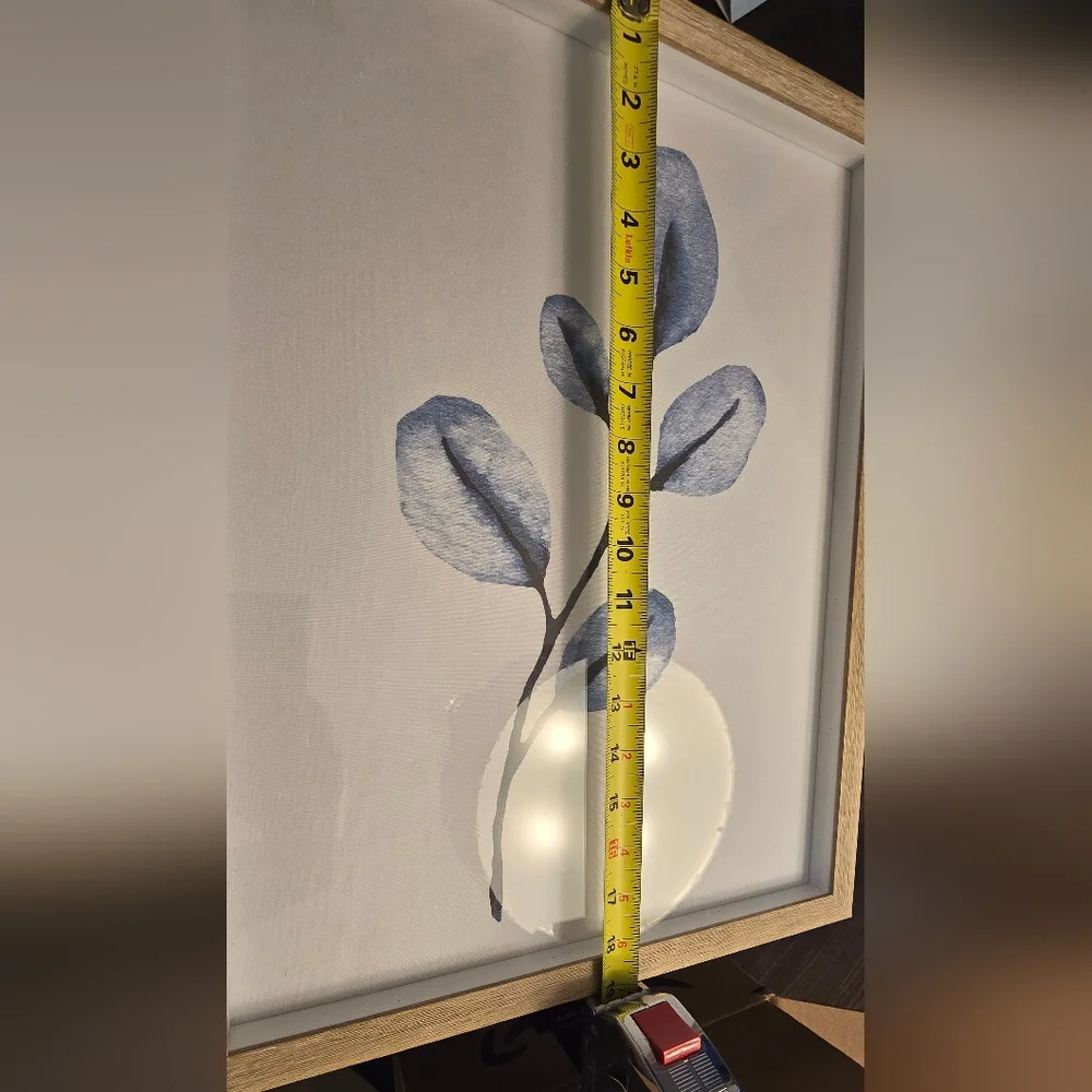 Set of Two Framed Shadow Box Leaf Art Prints - Picture 8 of 9